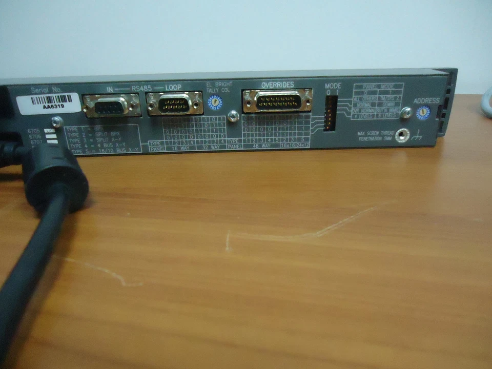 PRO-BEL 6705 32 WAY OR DUAL 16 WAY OR 16x16 WAY OR 32x4 WAY ROUTER CONTROL PANEL - Image 3 of 4