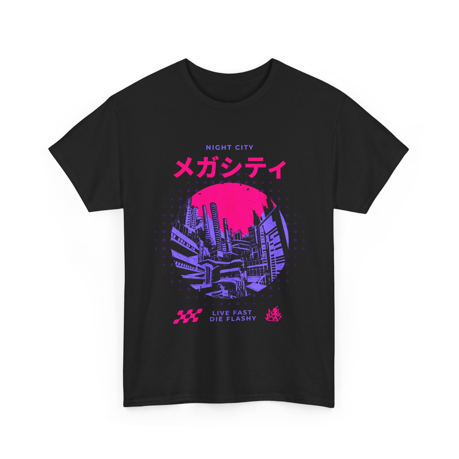 Cyberpunk Style Streetwear T-Shirt, Megacity Inspired T-shirt, Gamer Clothes