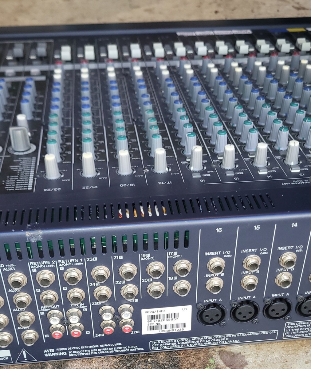 Yamaha MG24/14FX Mixing Console 24-CH Analog Mixer w/ SPX FX 16