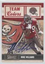 2010 Panini Classics Team Colors Signatures 23/25 Mike Williams #33 Auto a1v