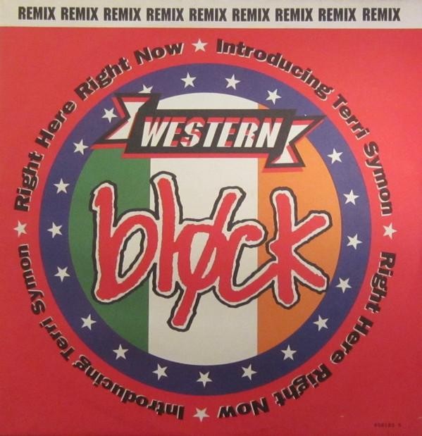 Western Block Right Here Right Now 12"" vinyl UK Epic 1990 in pic sleeve 6561825