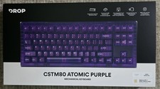 Drop CSTM80 Atomic Translucent Purple TKL RGB Mechanical Keyboard 88-Key NEW
