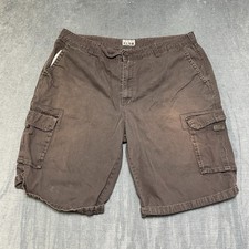 Pro Club Cargo Shorts Mens 44 Gray Flat Front Beach Summer Wear Camping Hiking