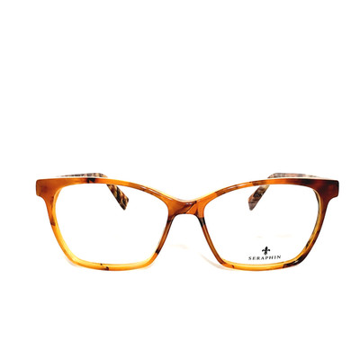Womens Seraphin Amber Brown Marble Eyeglasses Frames 55-15-145 Handmade In Japan