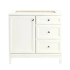 Diamond FreshFit Calhoun 36-in White Bathroom Vanity Cabinet -(New Damaged Box)