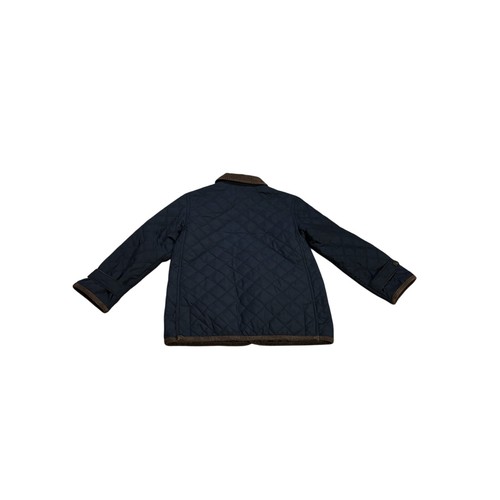 Polo Ralph Lauren Quilted Jacket Kids Size 6 Navy Blue Corduroy Trim - Picture 6 of 10