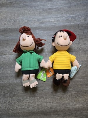 Linus And Peppermint Patty Plush 13'' Peanuts Doll 1966 United Feature Syndicate