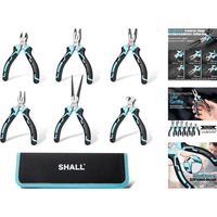 Shall Mini-Zangen-Set 6-Teilig Mit Tasche – Drahtschneider, Elektrikerzange