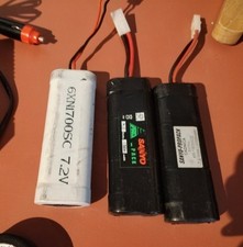Sanyo batterie NiCd 7,2V 1700mAh KR-1700SC pour véhicule RC, batterie