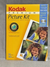 Kodak Premium Picture Kit 5x7in High Gloss Photo Paper 14 Sheets. NO CD INCLUDED