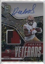 2021 Spectra Vested Veterans Neon Splatter Prizm 4/8 Deebo Samuel Auto lz7