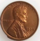 1936 P Lincoln Wheat Cent Red Penny BU Gem Uncirculated Coin Free Post