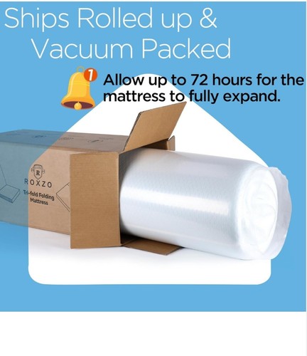 Tri-Fold Memory Foam Mattress 3 In Twin Size Portable Bed●Factory Sealed● - Picture 6 of 6