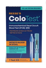 NEW Reese's Colo Test Immunochemical Fecal Occult Blood Test IFOB 1 Test 2026