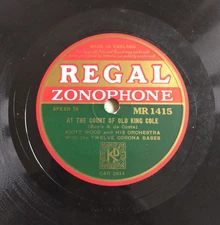 SCOTT WOOD Tiddleywinks / In The Court Of Old King Cole UK Regal Zonophone 78