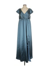 Azazie Women Blue Casual Dress 1