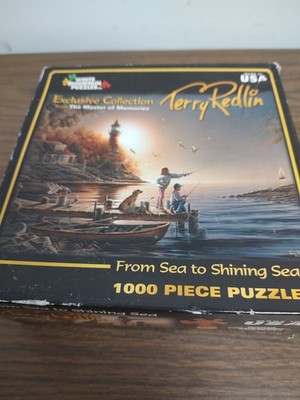 White Mountain Puzzles Terry Redlin 1000 Pieces From Sea to Shining Sea Sealed 