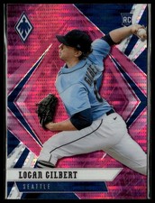 2021 Panini Chronicles #14 Logan Gilbert Phoenix Pink Pulsar