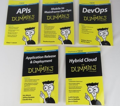 DUMMIES IBM LIMITED EDITION BOOKS: Lot of 5 for  DevOps APSs Hybrid Cloud + More