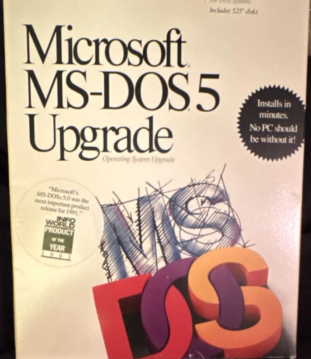Microsoft DOS 5.25 in Floppy Disc Operating System Software for