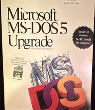 Microsoft MS-DOS 5 Upgrade Operating System Software, 5.25" Floppy, English