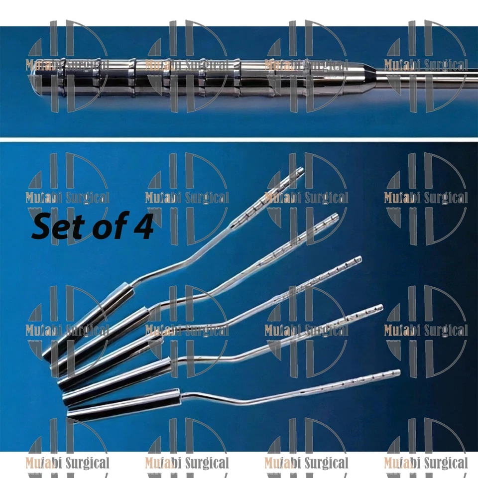 Conjunto de 5 dilatadores corporais uretral Rossello de 8 mm a 12 mm - Imagem 2 de 2