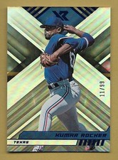 KUMAR ROCKER 2023 PANINI XR SP ROOKIE RC CARD #'D /99 MLB TEXAS!
