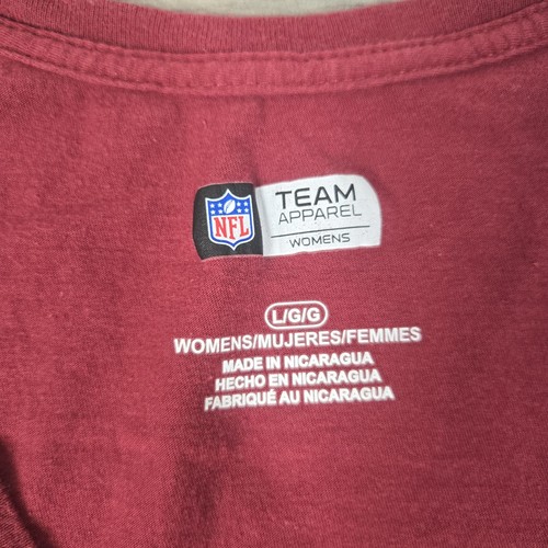 Camisa Washington Redskins para mujer L granate elástica ropa del equipo de la NFL - Imagen 4 de 11