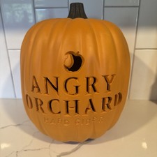 Angry Orchard Hard Cider Halloween Pumpkin Promo Bar 14" Collector Display Sign