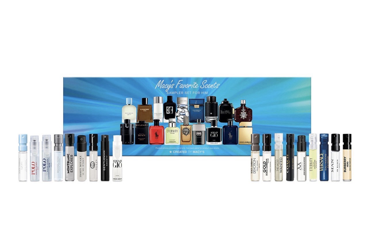 2025 Macys' Favorite 18-Pc. Favorite Scents Sampler Gift Set