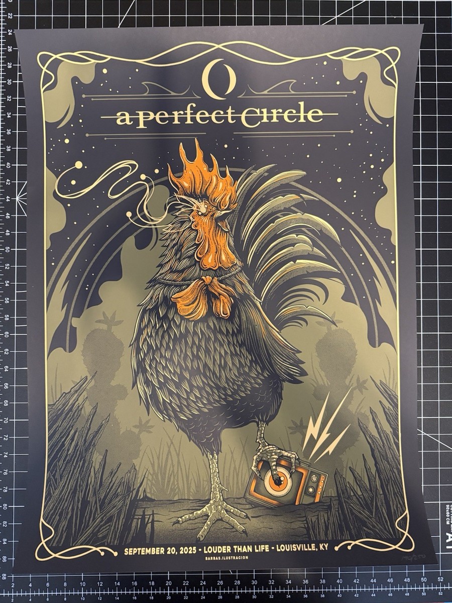 A Perfect Circle 9/25/2025 Louisville KY Louder Than Life Poster
