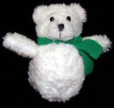 Snowbear 1999 Green Scarf Original Ganz Vintage Stuffed Bear Accessory