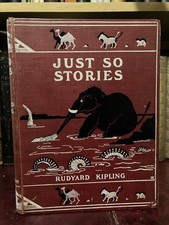 Just So Stories Rudyard Kipling 1902 1st Edition 1st Printing Decorative Binding