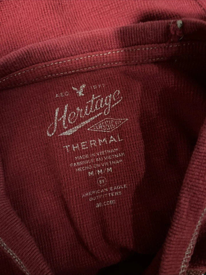 红色和金色复古美国鹰保暖长袖。 无瑕疵使用 — 第 3/3 张图片