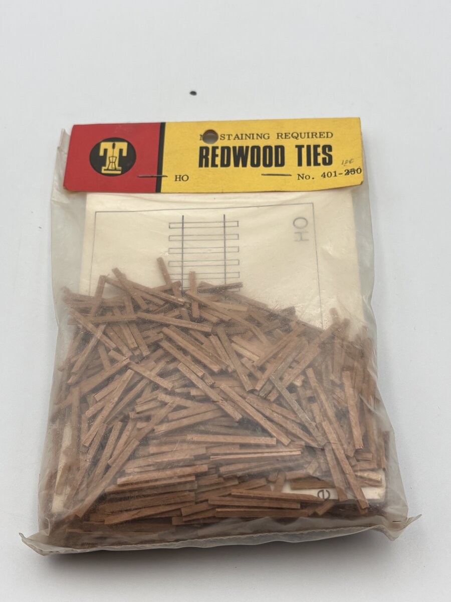 Timberline Models 401-250 HO Redwood Ties