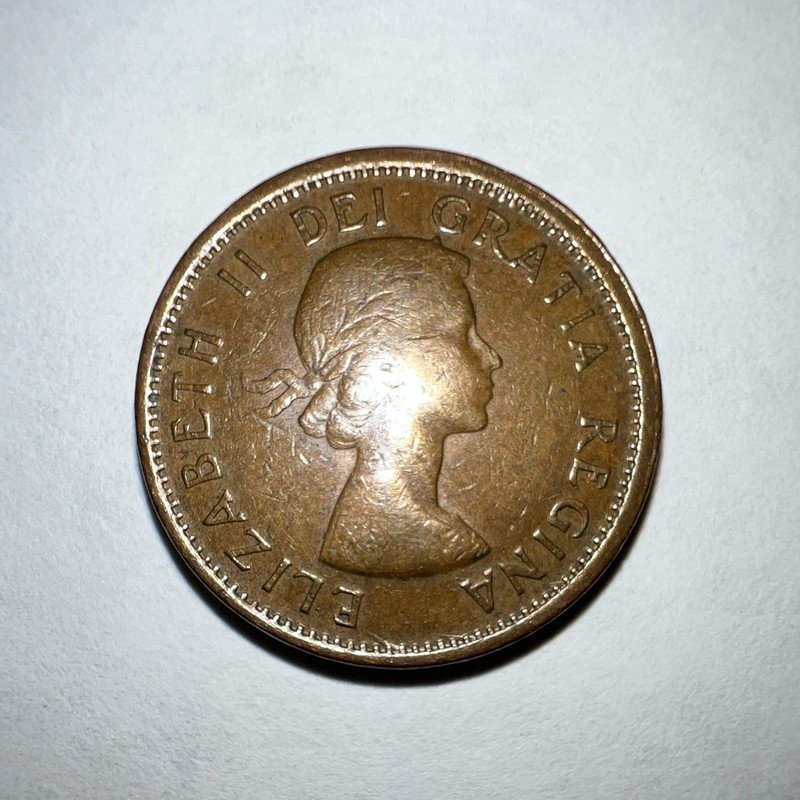 RARE 1964 Canada 1 Cent Maple Leaf Collector's Item Coin