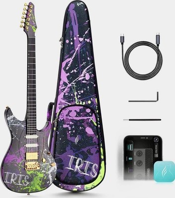 Enya Inspire: Carbon Fiber Super ST Smart Guitar Signature Inspire Iris