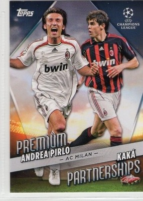 2022-23 Topps UEFA Club Premium Partnerships - Andrea Pirlo / Kaka #PP-11