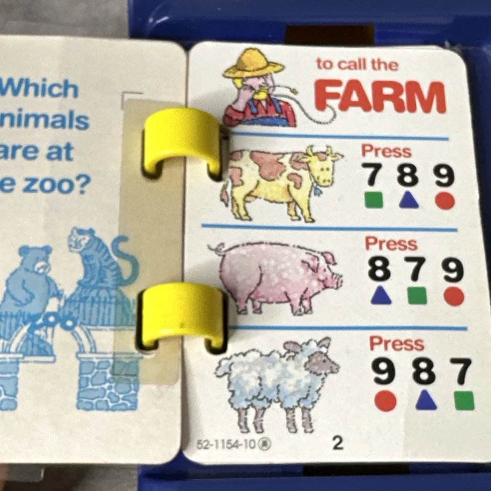 Vintage Vtech LITTLE SMART Phone Pals Play Phone Phonebook Learning Works - Image 4 of 4