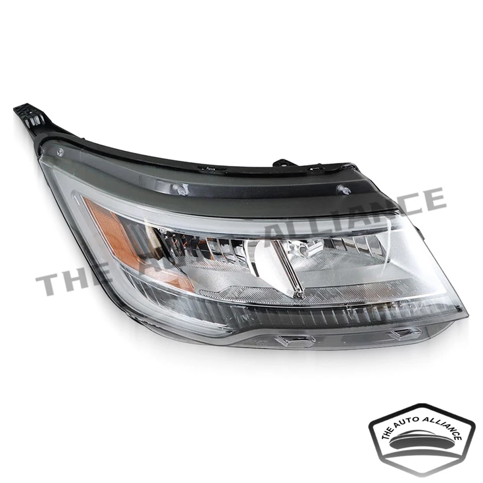 Faro derecho LED DRL halógeno negro para Ford Explorer 2016-2018 FB5Z13008 Foto 3 de 3