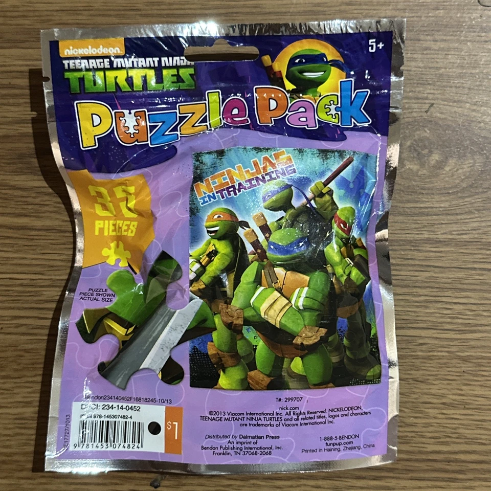Pack Puzzle Tortugas Ninja Adolescentes Mutantes 35 Piezas, Nuevo Precintado Foto 2 de 2