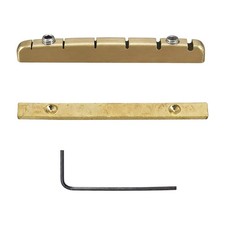 Brass Guitar Nut Improves Resonance and Tuning Stability for 6 String Guitars