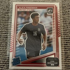 2025-26 Donruss Road to FIFA World Cup Alex Freeman Rated Rookies Optic #202 U.S
