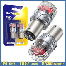 Pure Red 1157 Led Bulb Tail Stop Brake Turn Signal Light Canbus 7528 2357 3496