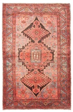 4'6" x 7'2" Traditional Vintage Hand Knotted Oriental Carpet Wool Area Rug