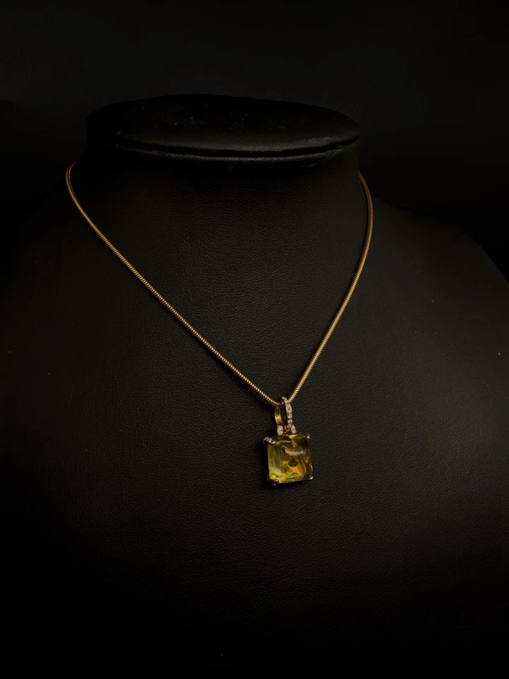 750 Gold Anhänger Lemon Citrin Diamanten Gelbgold Juwelier Buchwald UVP 2590€💎 - Bild 2 von 4