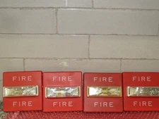 4X WHEELOCK RSS-2415W WALL MOUNT FIRE ALARM STROBE LOT OF 4