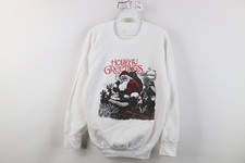 Vintage 80s 90s Womens Large Holiday Greetings Christmas Santa Claus Sweatshirt