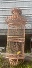 Vintage Victorian Wrought Iron Hanging Parrot Bird Cage, circa 1900 — photo 2