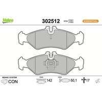 Valeo BremsbelÄGe Satz Hinten Passend FüR Mercedes Sprinter VW LT | 302512